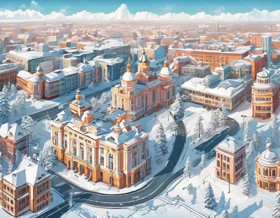 Minsk in the winter image