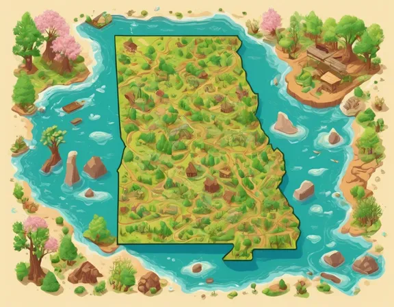 Mississippi in the spring image