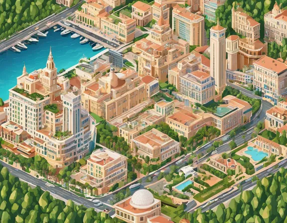 Monaco (city) in the spring image
