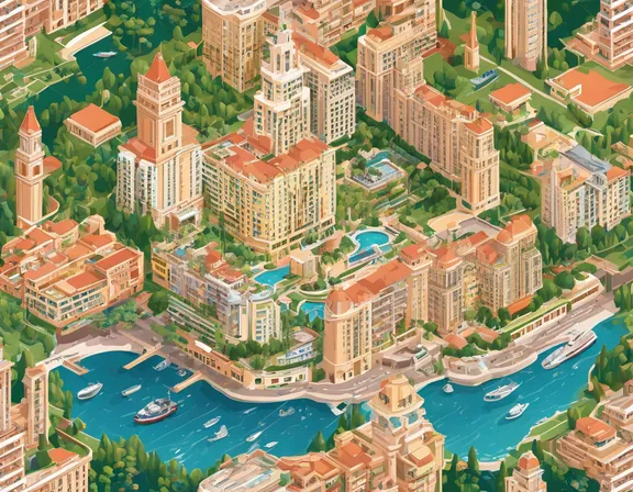 Monaco (city) in the summer image