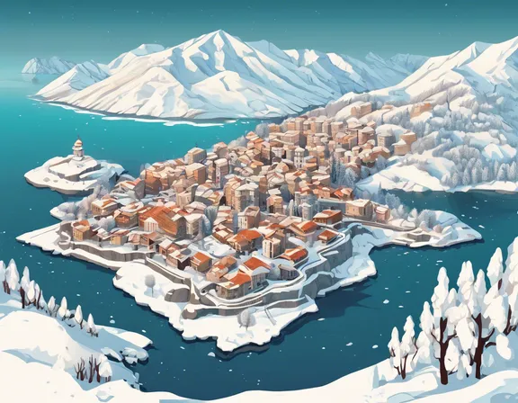 Montenegro in the winter image