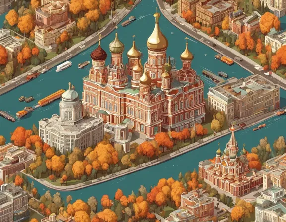 Moscow in the fall image