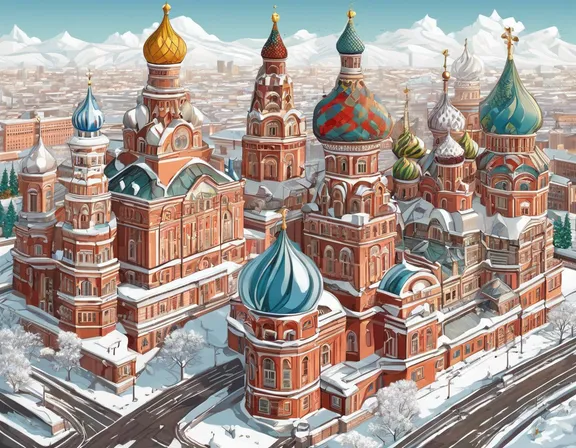 Moscow in the winter image