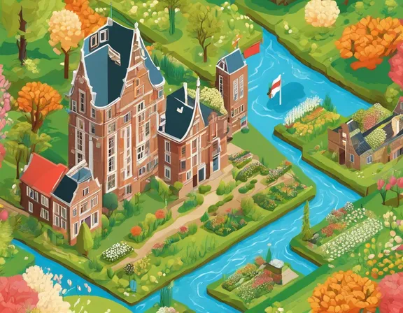 Netherlands in the spring image