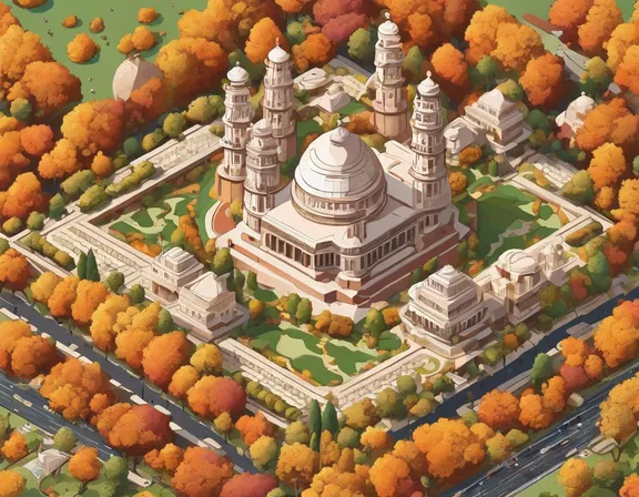 New Delhi in the fall image