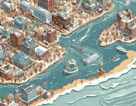 New Jersey in the winter image