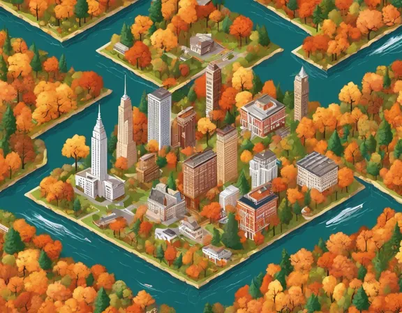 New York State in the fall image