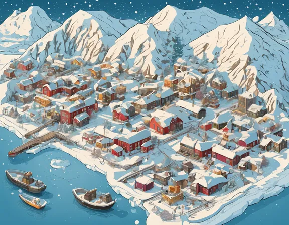 Nunavut in the winter image