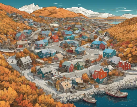 Nuuk in the fall image