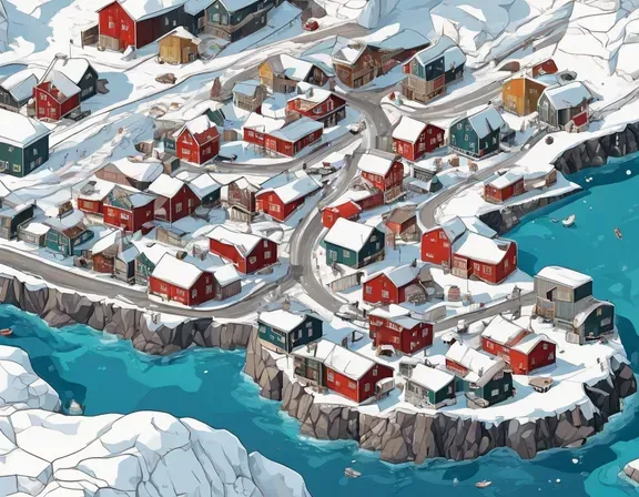 Nuuk in the winter image