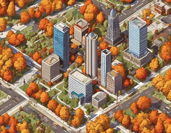 Oklahoma City in the fall image