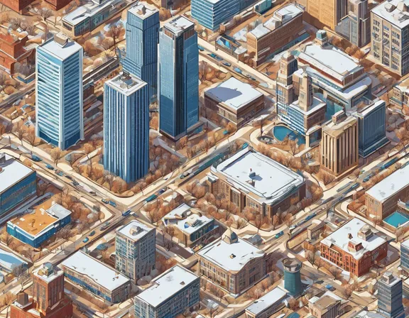 Oklahoma City in the winter image