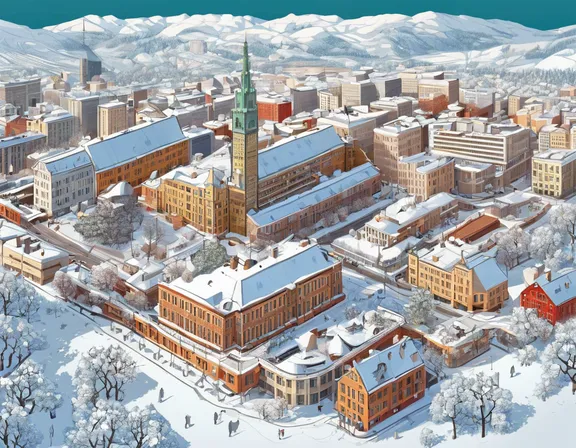 Oslo in the winter image