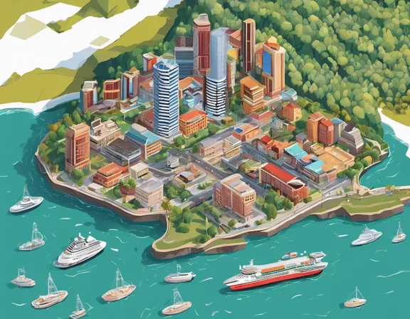 Port of Spain in the winter image