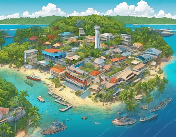 Port Vila in the summer image