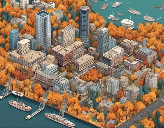 Portland OR in the fall image
