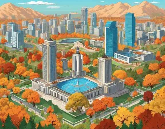 Pyongyang in the fall image