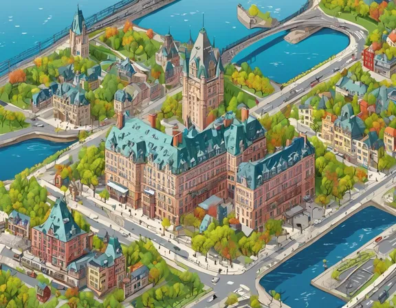 Quebec City in the spring image
