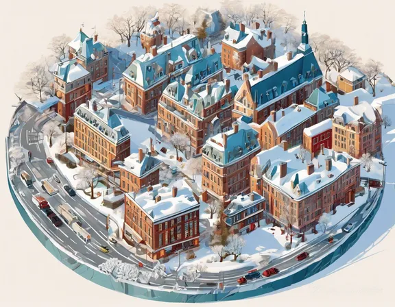 Quebec City in the winter image