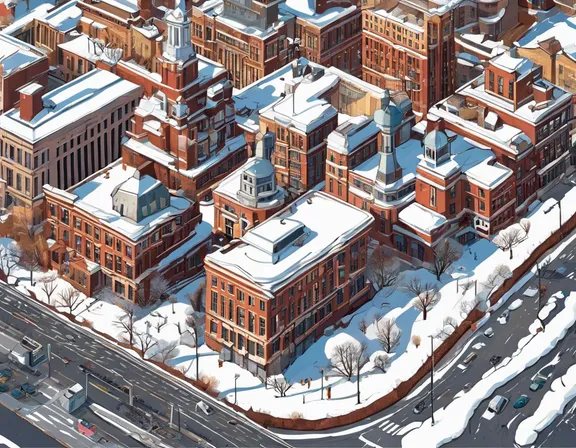 Richmond VA in the winter image