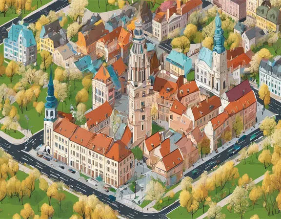 Riga in the spring image