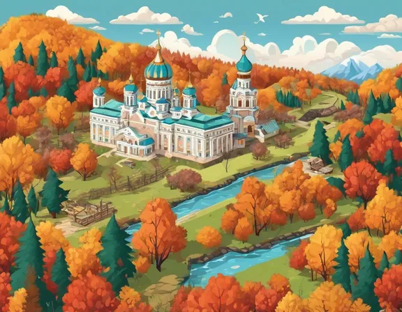 Russia in the fall image