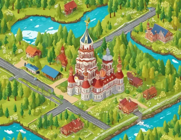 Russia in the spring image