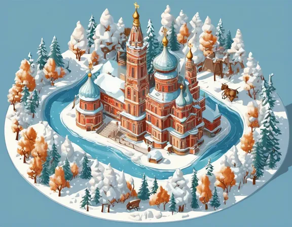 Russia in the winter image