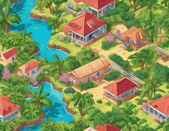 Saint Lucia in the spring image