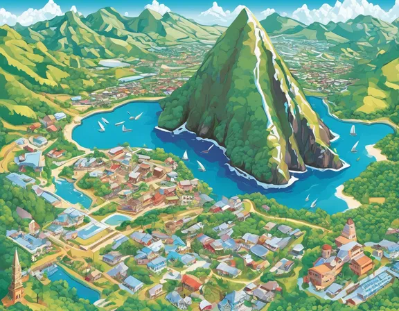 Saint Lucia in the winter image