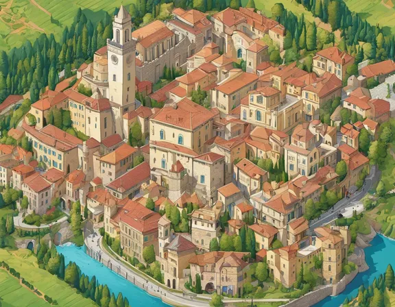 San Marino (city) in the spring image