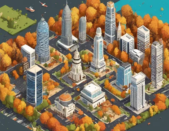 Santiago (Chile) in the fall image