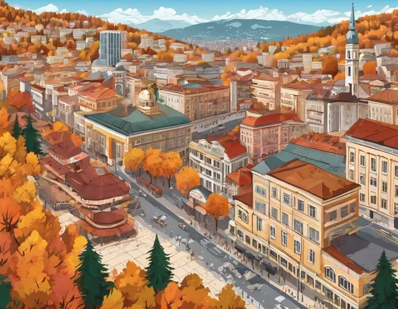 Sarajevo in the fall image