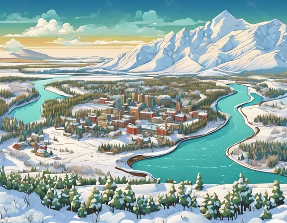 Saskatchewan in the winter image