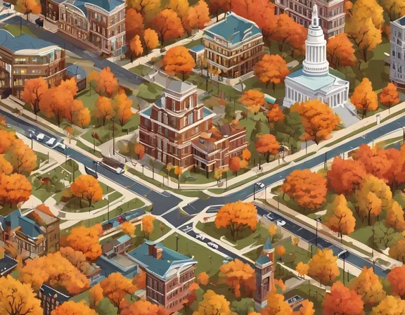 Springfield IL in the fall image