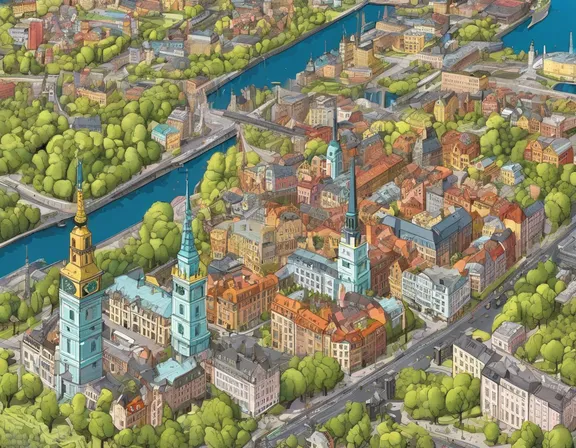 Stockholm in the spring image