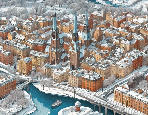 Stockholm in the winter image