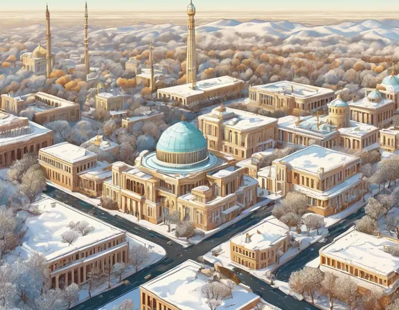 Tashkent in the winter image