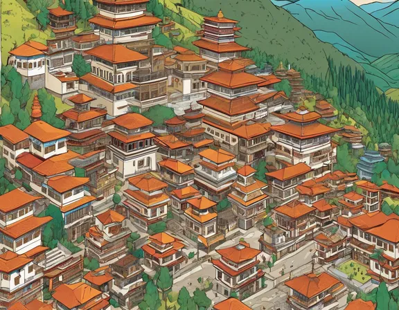 Thimphu in the summer image