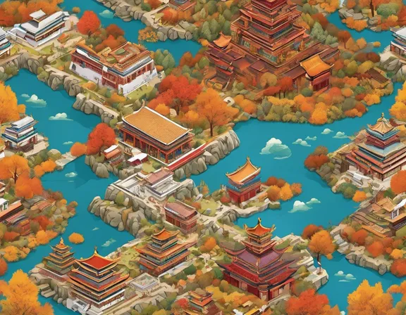 Tibet in the fall image