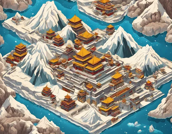 Tibet in the winter image