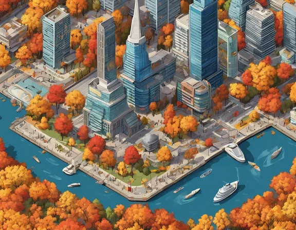 Toronto in the fall image