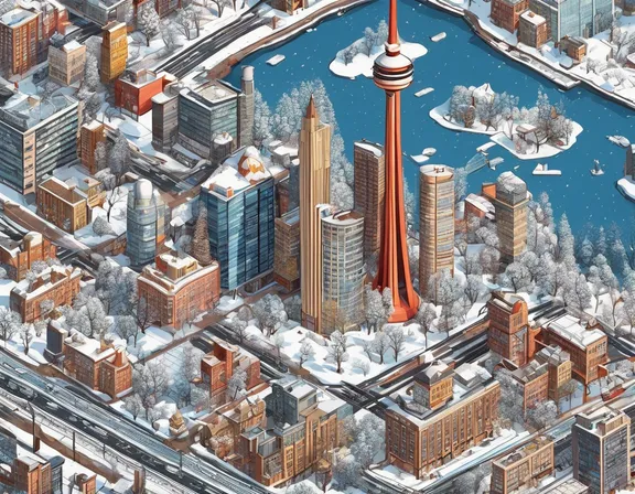 Toronto in the winter image