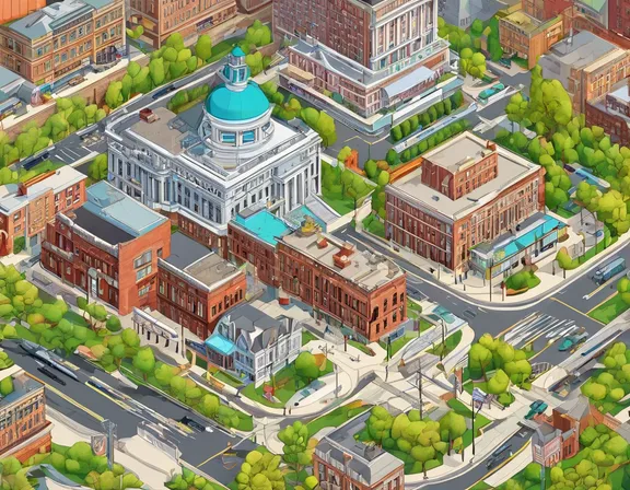 Trenton in the spring image