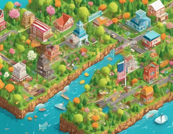 United States in the spring image