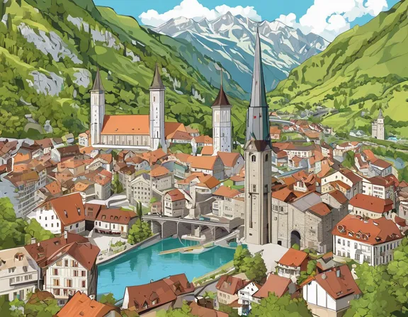 Vaduz in the summer image