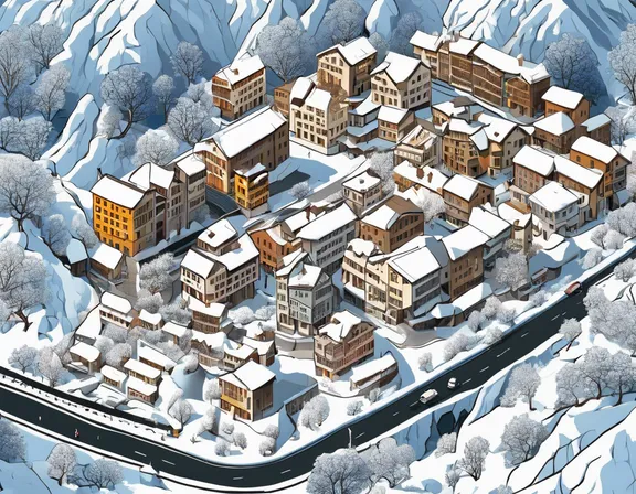 Vaduz in the winter image