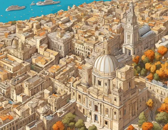 Valletta in the fall image