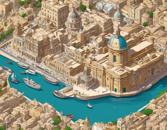 Valletta in the spring image