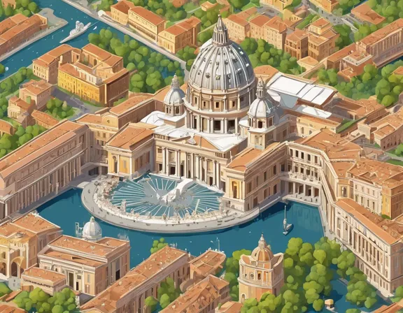 Vatican City in the spring image